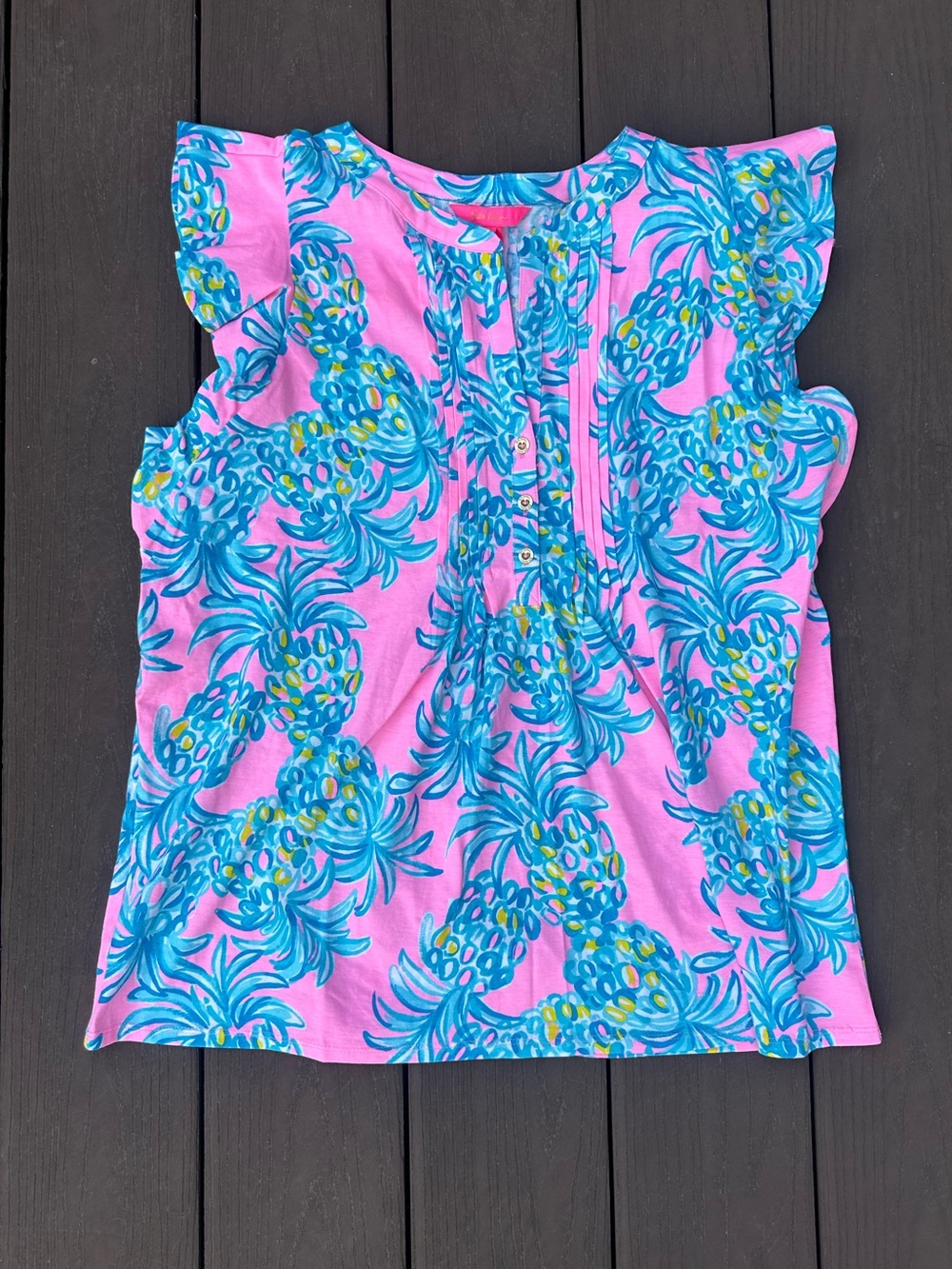 New Lilly Pulitzer Golda Top Pelican Pink Beat The Heat